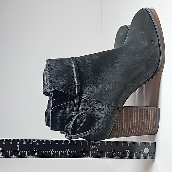 Gibson Latimer Rachel Bootie Ankle Boots Women’s Sz 9 Black Leather Stacked Heel - Picture 16 of 16